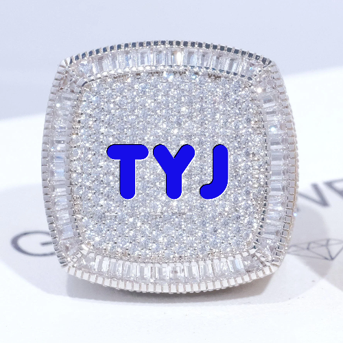 CUSTOM LETTER 3D ICED RING