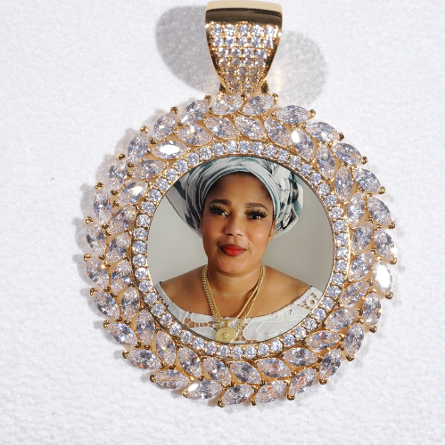 Large 3D Wheat Ear Custom Picture Pendant