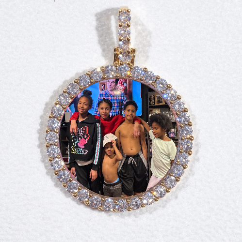 3D CIRCLE CUSTOM PICTURE PENDANT SMALL SIZE