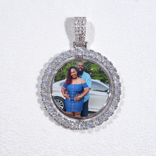 3D Spinning 2-Faced Custom Picture Pendant