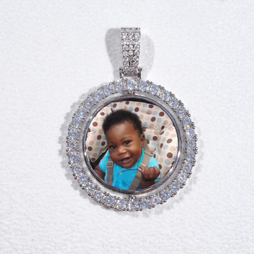 3D Spinning 2-Faced Custom Picture Pendant