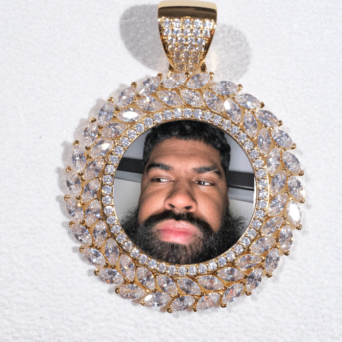 Large 3D Wheat Ear Custom Picture Pendant