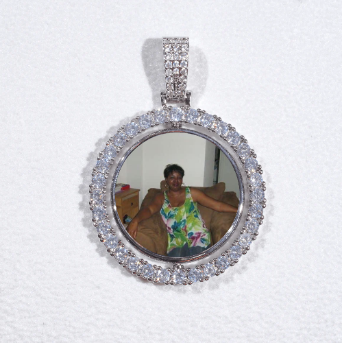 3D Spinning 2-Faced Custom Picture Pendant