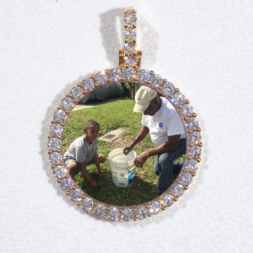 3D CIRCLE CUSTOM PICTURE PENDANT SMALL SIZE