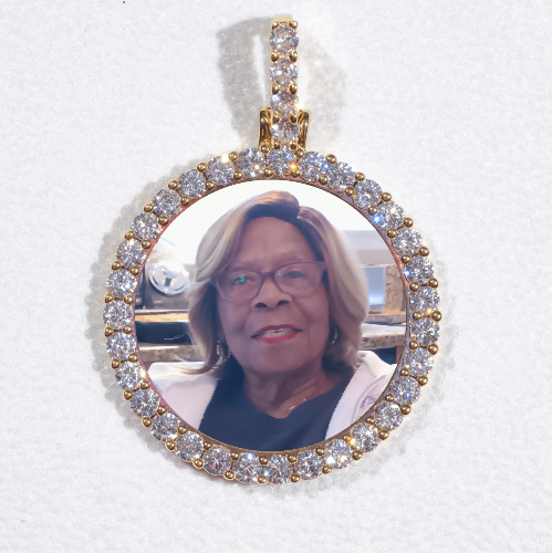 3D CIRCLE CUSTOM PICTURE PENDANT SMALL SIZE