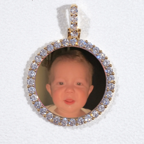 3D CIRCLE CUSTOM PICTURE PENDANT SMALL SIZE