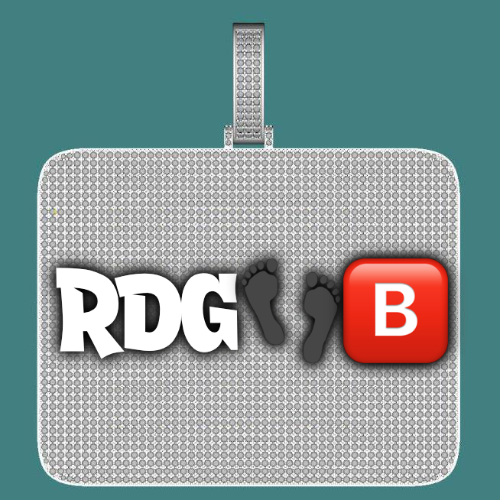 CUSTOM LETTER NECKLACE 3D BIG SQUARE