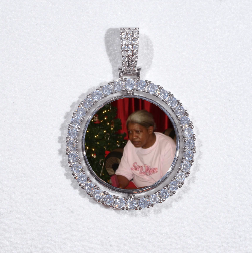 3D Spinning 2-Faced Custom Picture Pendant