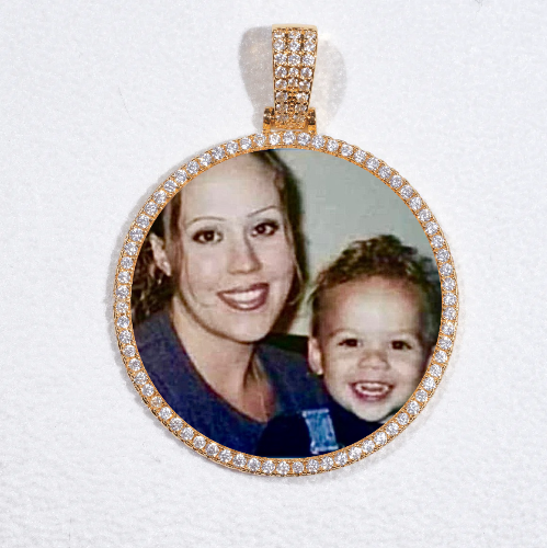 MEDIUM 3D CIRCLE CUSTOM PICTURE PENDANT
