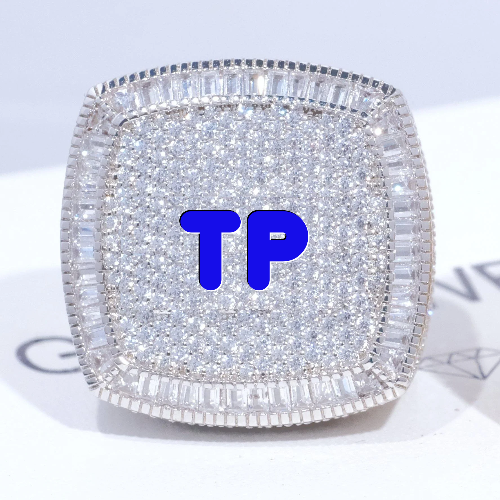 CUSTOM LETTER 3D ICED RING
