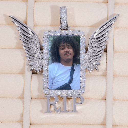 RIP WING 3D CUSTOM PICTURE PENDANT