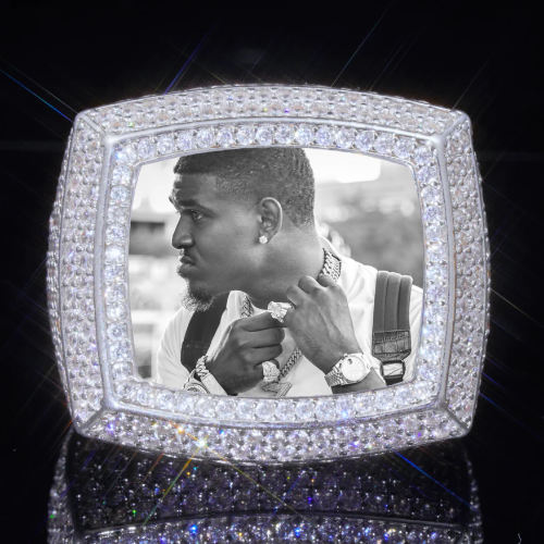 3D CUSTOM PICTURE ICED RING