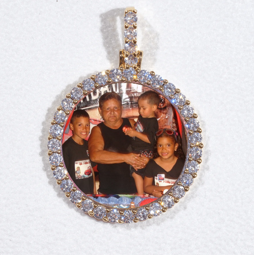 3D CIRCLE CUSTOM PICTURE PENDANT SMALL SIZE