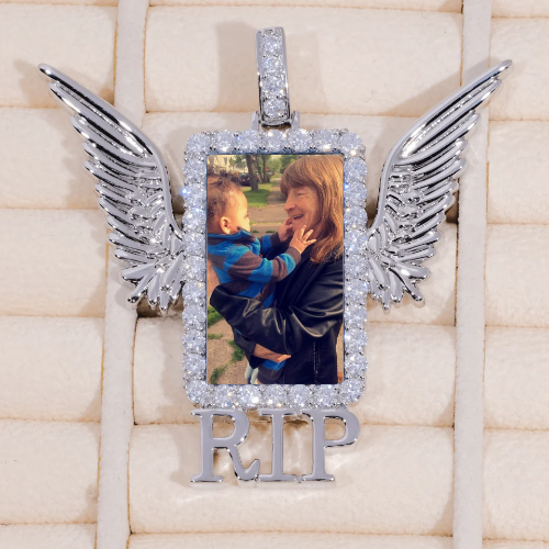 RIP WING 3D CUSTOM PICTURE PENDANT