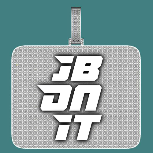 CUSTOM LETTER NECKLACE 3D BIG SQUARE