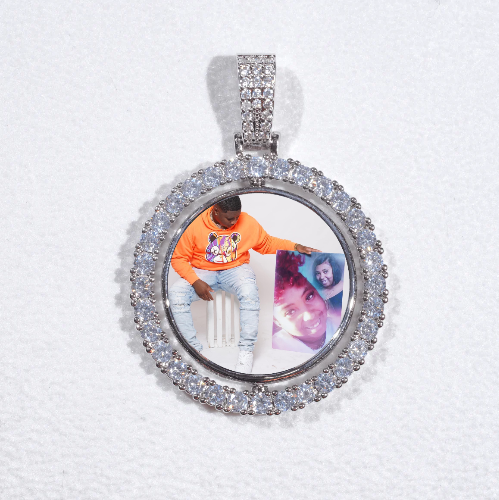 3D Spinning 2-Faced Custom Picture Pendant