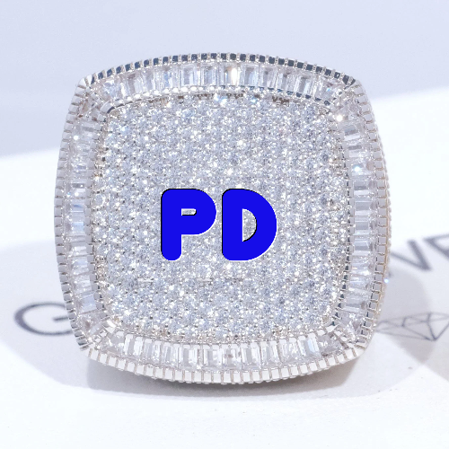 CUSTOM LETTER 3D ICED RING