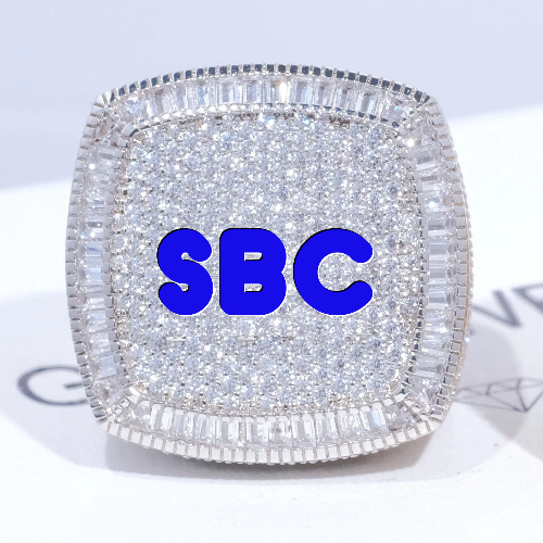CUSTOM LETTER 3D ICED RING