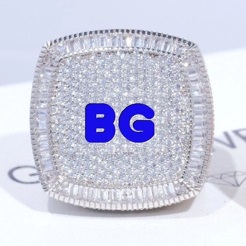 CUSTOM LETTER 3D ICED RING