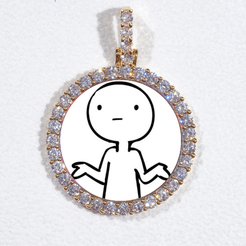 3D CIRCLE CUSTOM PICTURE PENDANT SMALL SIZE