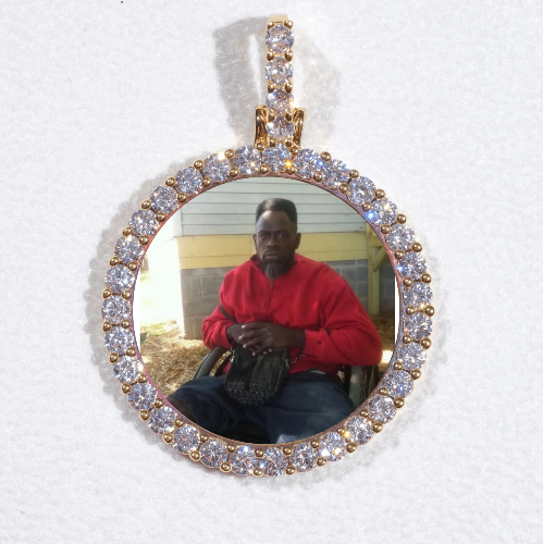 3D CIRCLE CUSTOM PICTURE PENDANT SMALL SIZE