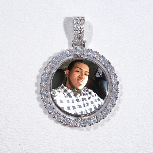 3D Spinning 2-Faced Custom Picture Pendant
