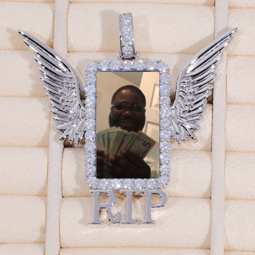 RIP WING 3D CUSTOM PICTURE PENDANT