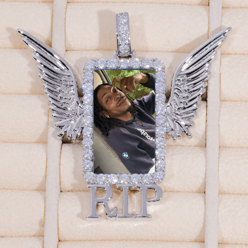RIP WING 3D CUSTOM PICTURE PENDANT