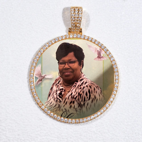 MEDIUM 3D CIRCLE CUSTOM PICTURE PENDANT