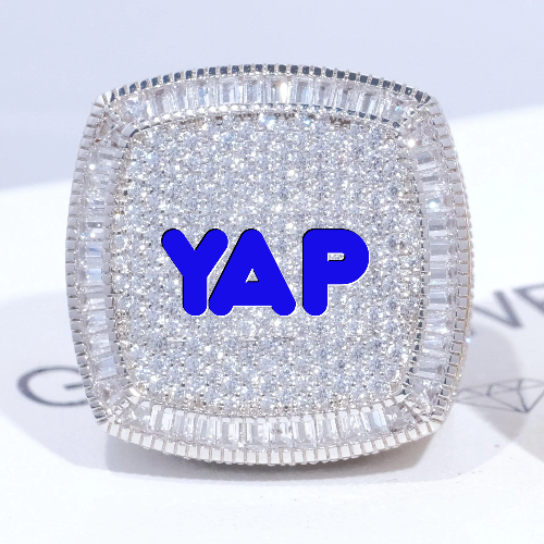 CUSTOM LETTER 3D ICED RING