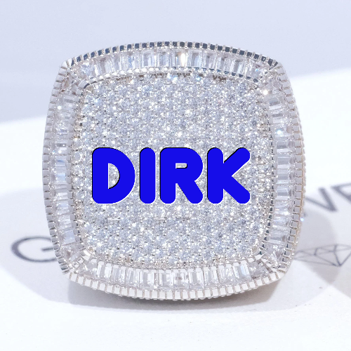 CUSTOM LETTER 3D ICED RING