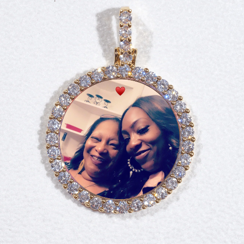 3D CIRCLE CUSTOM PICTURE PENDANT SMALL SIZE