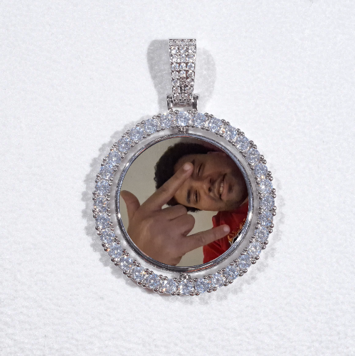 3D Spinning 2-Faced Custom Picture Pendant
