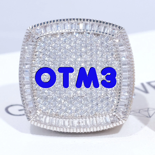 CUSTOM LETTER 3D ICED RING