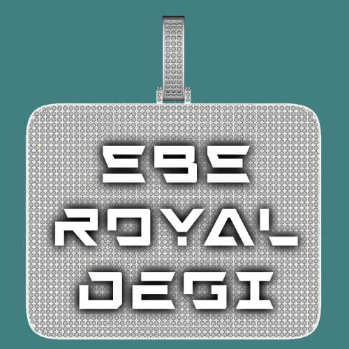CUSTOM LETTER NECKLACE 3D BIG SQUARE