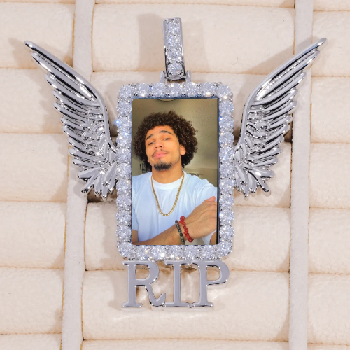 RIP WING 3D CUSTOM PICTURE PENDANT