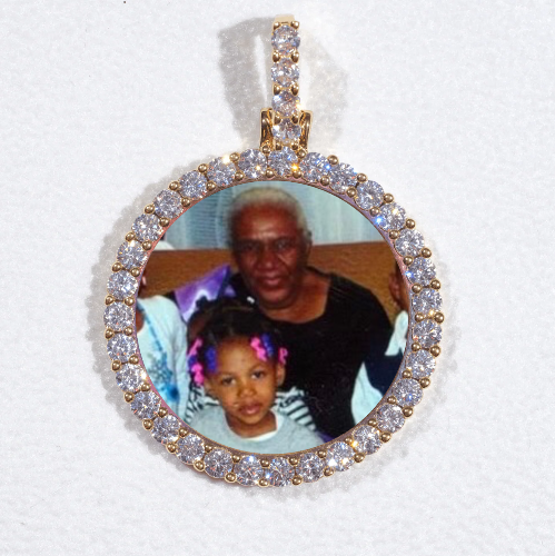 3D CIRCLE CUSTOM PICTURE PENDANT SMALL SIZE