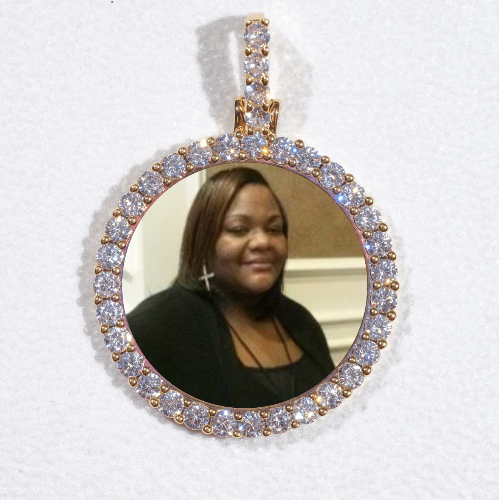 3D CIRCLE CUSTOM PICTURE PENDANT SMALL SIZE