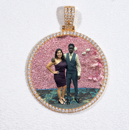 MEDIUM 3D CIRCLE CUSTOM PICTURE PENDANT