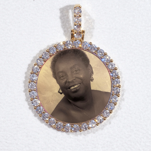 3D CIRCLE CUSTOM PICTURE PENDANT SMALL SIZE