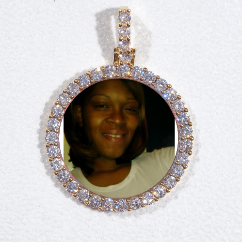3D CIRCLE CUSTOM PICTURE PENDANT SMALL SIZE