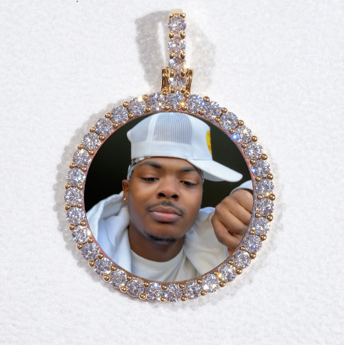 3D CIRCLE CUSTOM PICTURE PENDANT SMALL SIZE