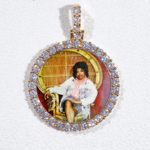 3D CIRCLE CUSTOM PICTURE PENDANT SMALL SIZE