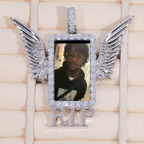 RIP WING 3D CUSTOM PICTURE PENDANT