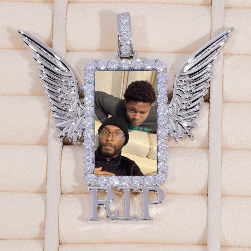 RIP WING 3D CUSTOM PICTURE PENDANT