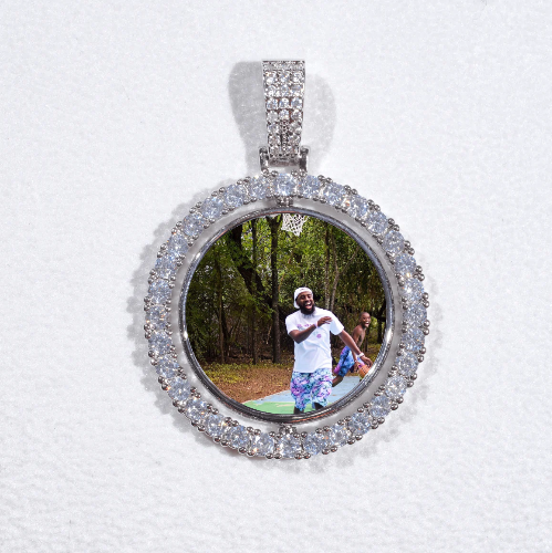 3D Spinning 2-Faced Custom Picture Pendant