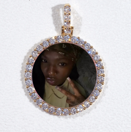 3D CIRCLE CUSTOM PICTURE PENDANT SMALL SIZE