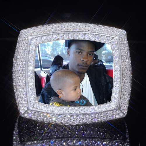 3D CUSTOM PICTURE ICED RING