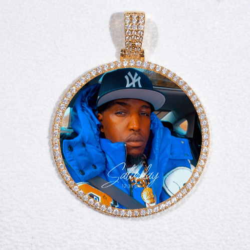 MEDIUM 3D CIRCLE CUSTOM PICTURE PENDANT