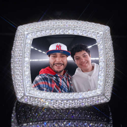 3D CUSTOM PICTURE ICED RING